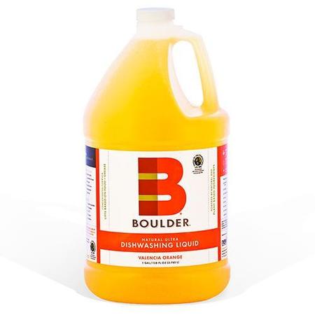 BOULDER CLEAN BOULDER Valencia Orange Dishwashing Liquid NEW-DISH-V-1G-4CS